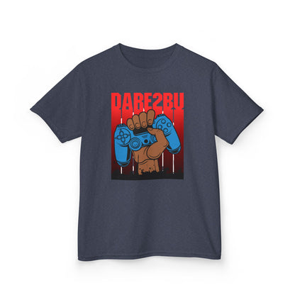 Kids Tee — "Game2Be" Fist with Blue Controllers Graphic