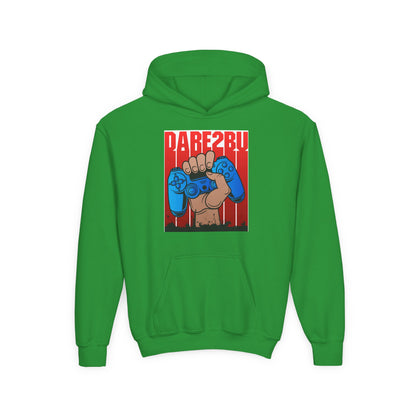 Gaming Fist Youth Hoodie – 'DARE2BU' Controller Graphic Sweatshirt
