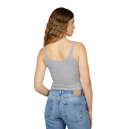 Rainbow Babe Crop Tank Top — Pride Graphic Women's Spaghetti Strap