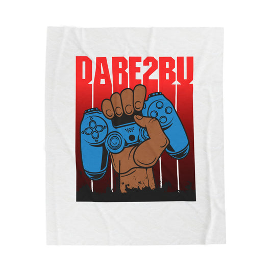 Velveteen Plush Blanket — "Dab2Buy" Gamer Controller Graphic Throw