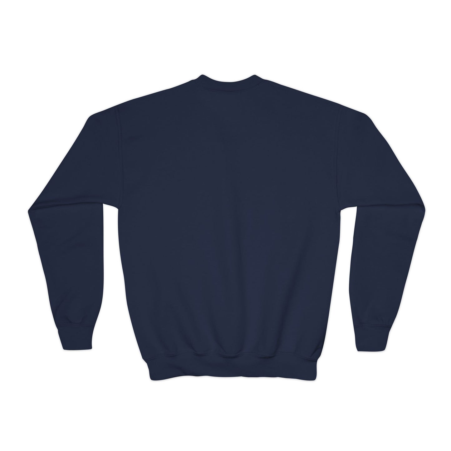 Youth Crewneck Sweatshirt - "Follow Your Dreams" Smiley Basketball Graphic