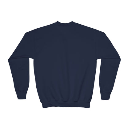 Youth Crewneck Sweatshirt - "Follow Your Dreams" Smiley Basketball Graphic