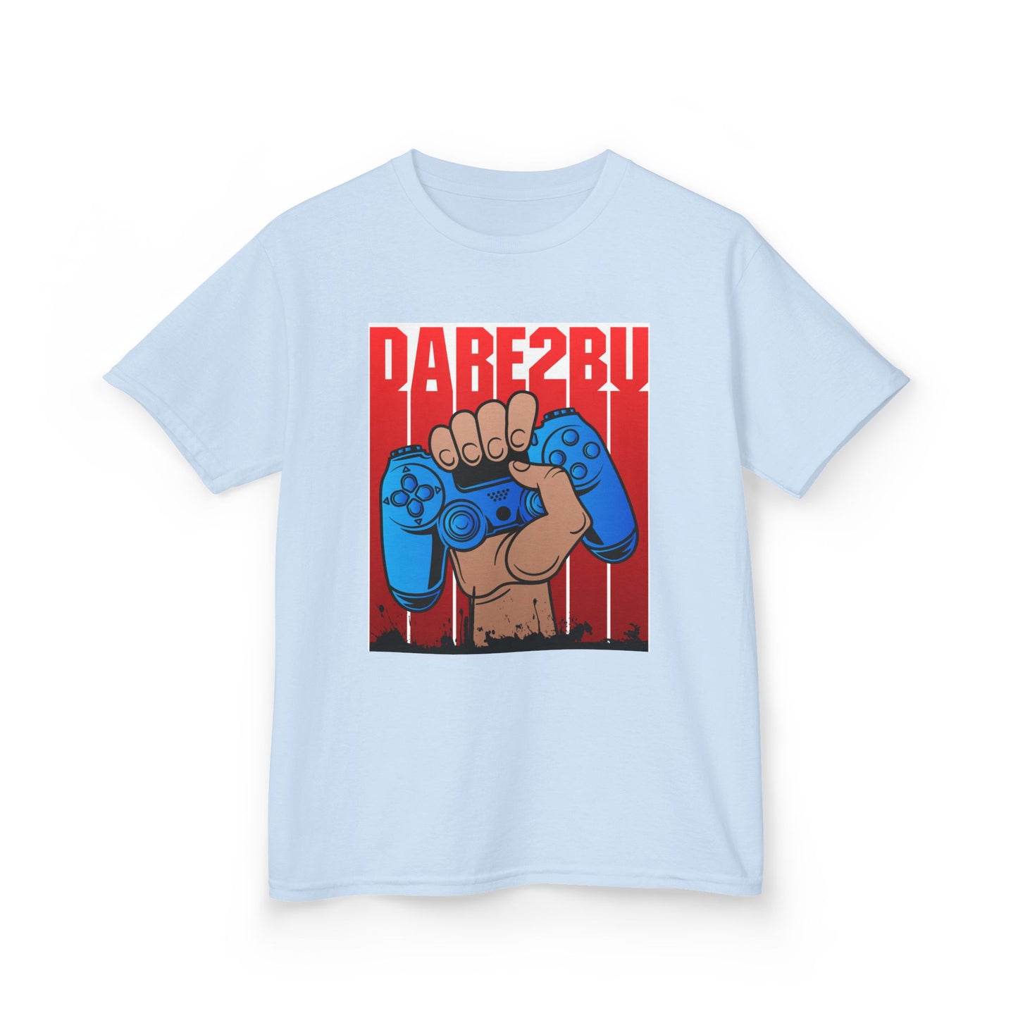 Kids Tee — "Game2Be" Fist with Blue Controllers Graphic
