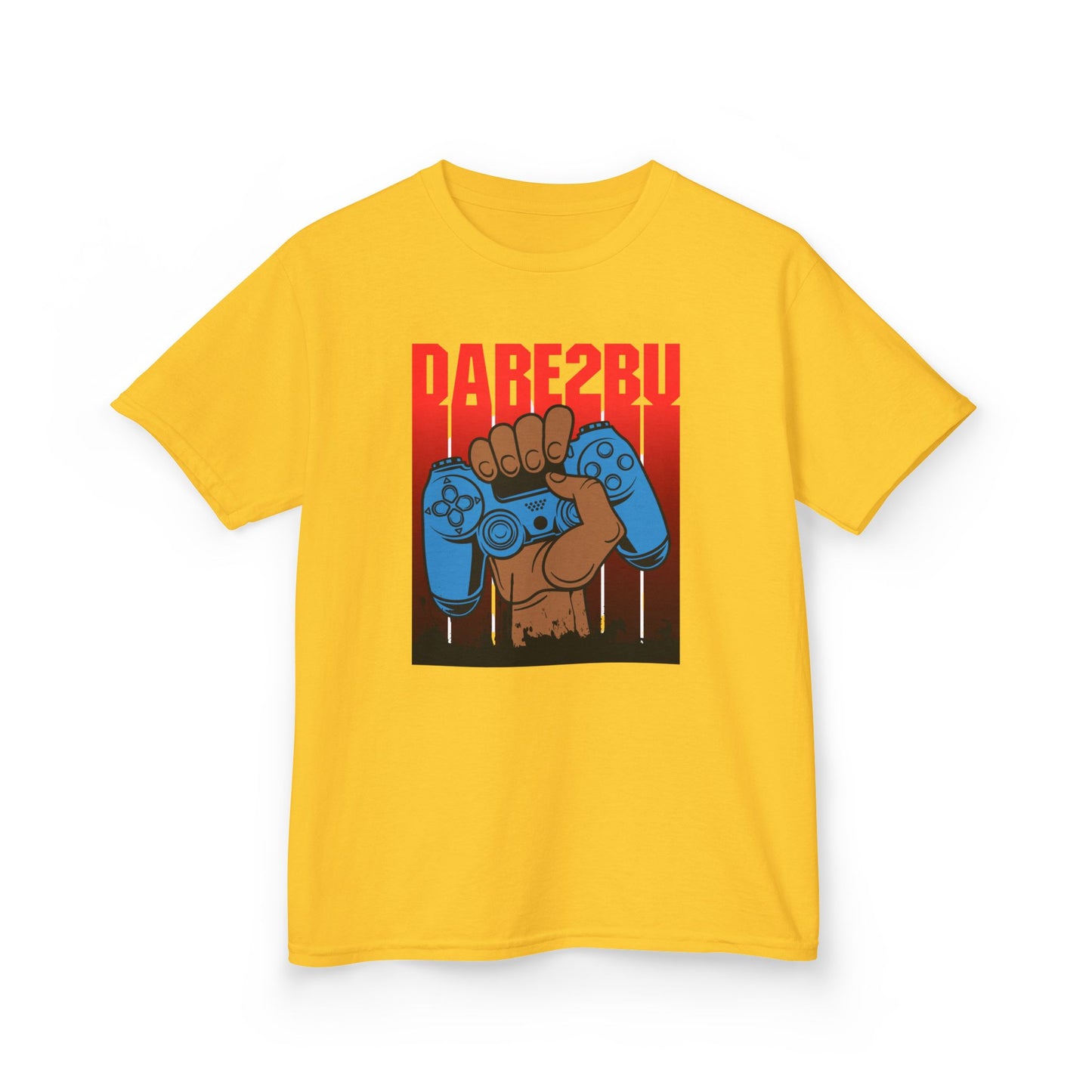 Kids Tee — "Game2Be" Fist with Blue Controllers Graphic