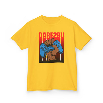 Kids Tee — "Game2Be" Fist with Blue Controllers Graphic