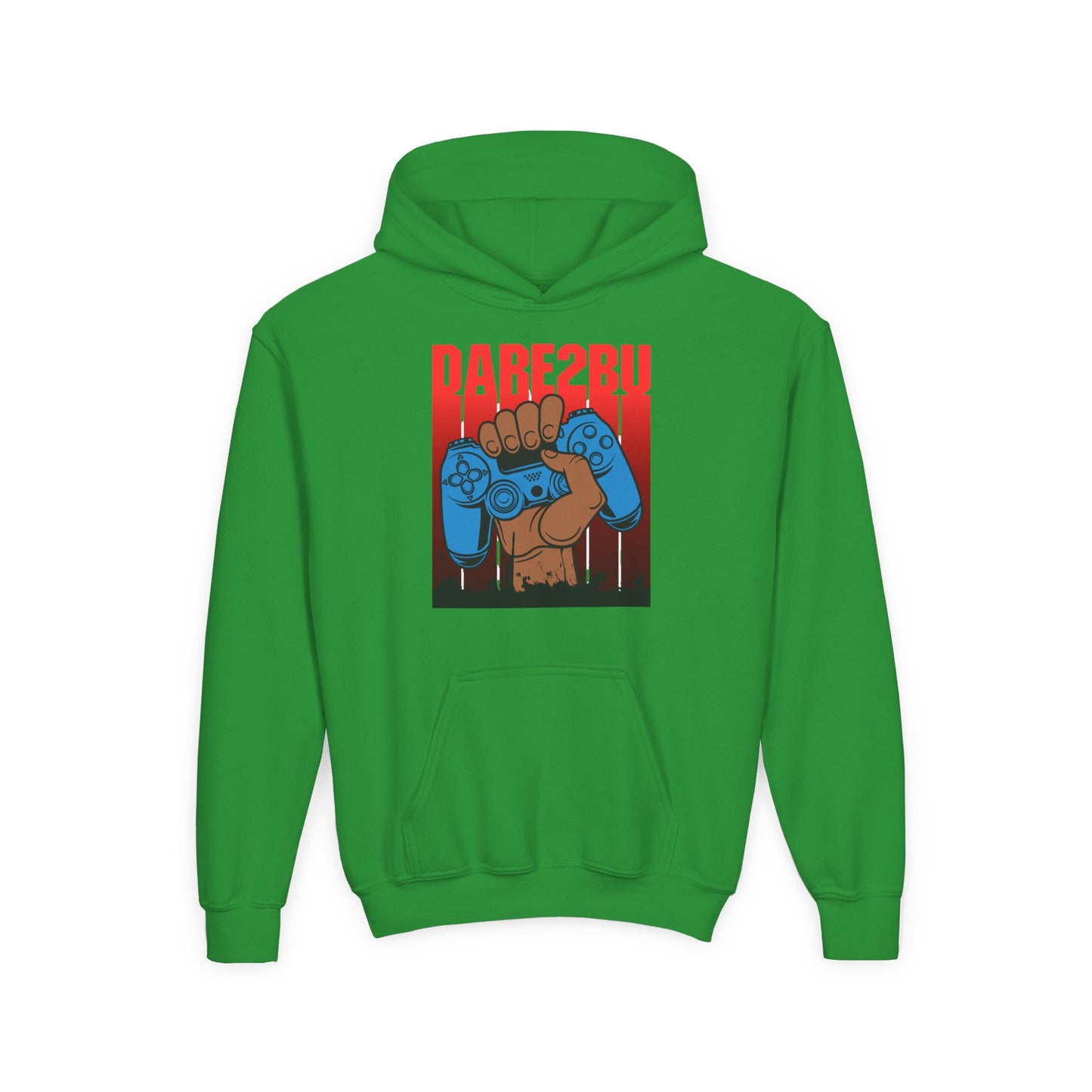 Gaming Fist Youth Hoodie – 'DARE2BU' Controller Graphic Sweatshirt