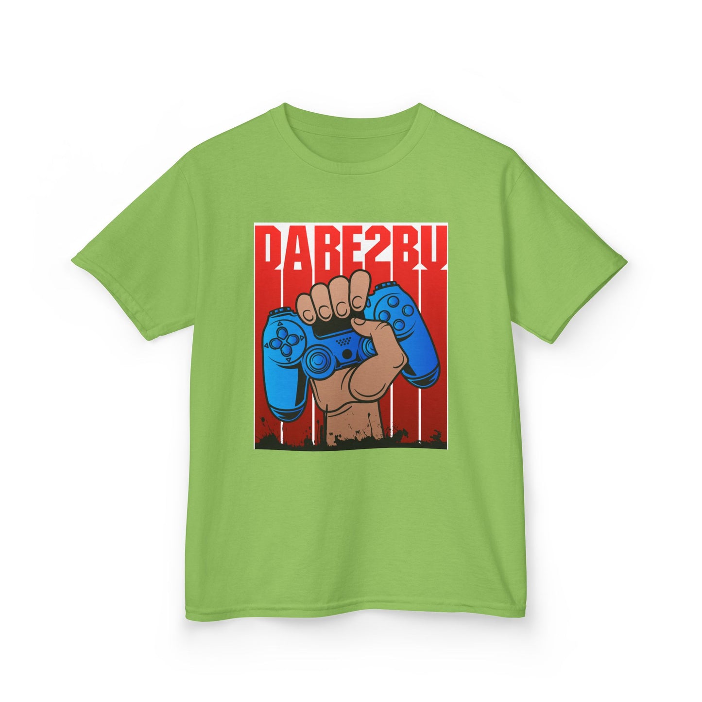 Kids Tee — "Game2Be" Fist with Blue Controllers Graphic