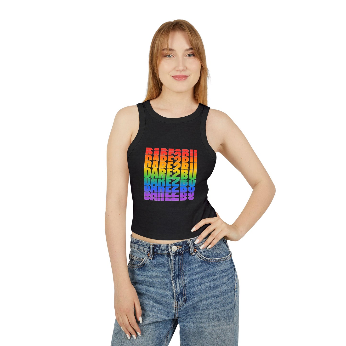Rainbow BABE20II Graphic Racer Tank Top