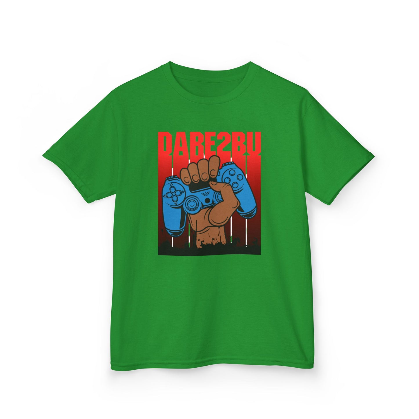 Kids Tee — "Game2Be" Fist with Blue Controllers Graphic