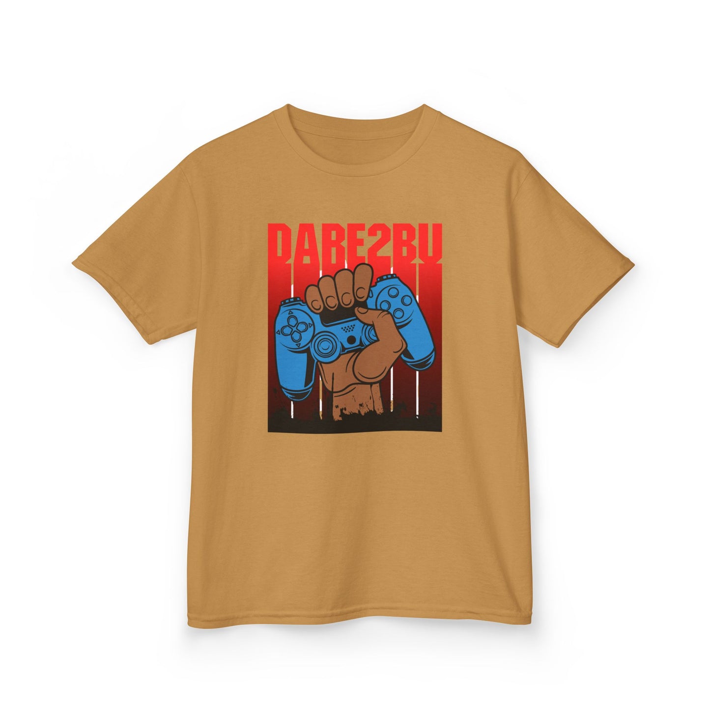 Kids Tee — "Game2Be" Fist with Blue Controllers Graphic
