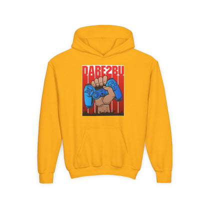 Gaming Fist Youth Hoodie – 'DARE2BU' Controller Graphic Sweatshirt