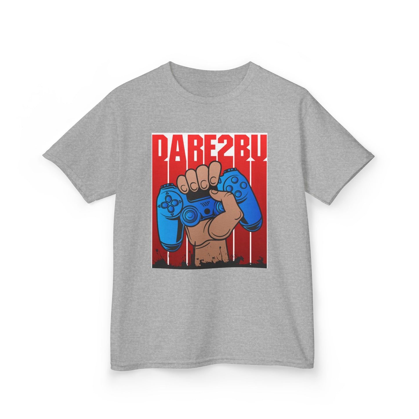 Kids Tee — "Game2Be" Fist with Blue Controllers Graphic