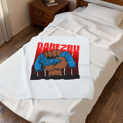 Velveteen Plush Blanket — "Dab2Buy" Gamer Controller Graphic Throw