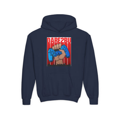 Gaming Fist Youth Hoodie – 'DARE2BU' Controller Graphic Sweatshirt