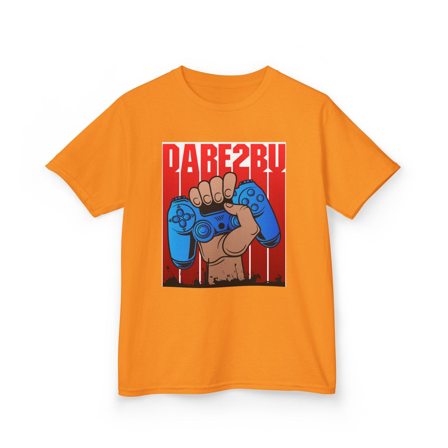 Kids Tee — "Game2Be" Fist with Blue Controllers Graphic