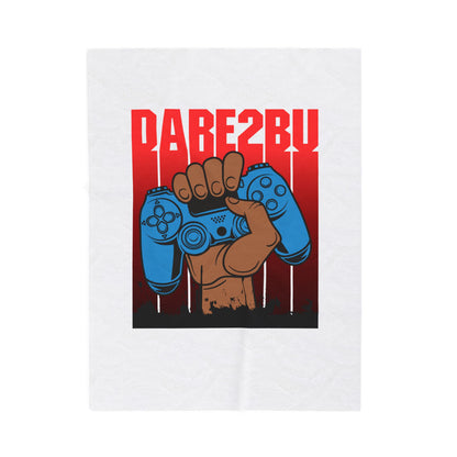Velveteen Plush Blanket — "Dab2Buy" Gamer Controller Graphic Throw