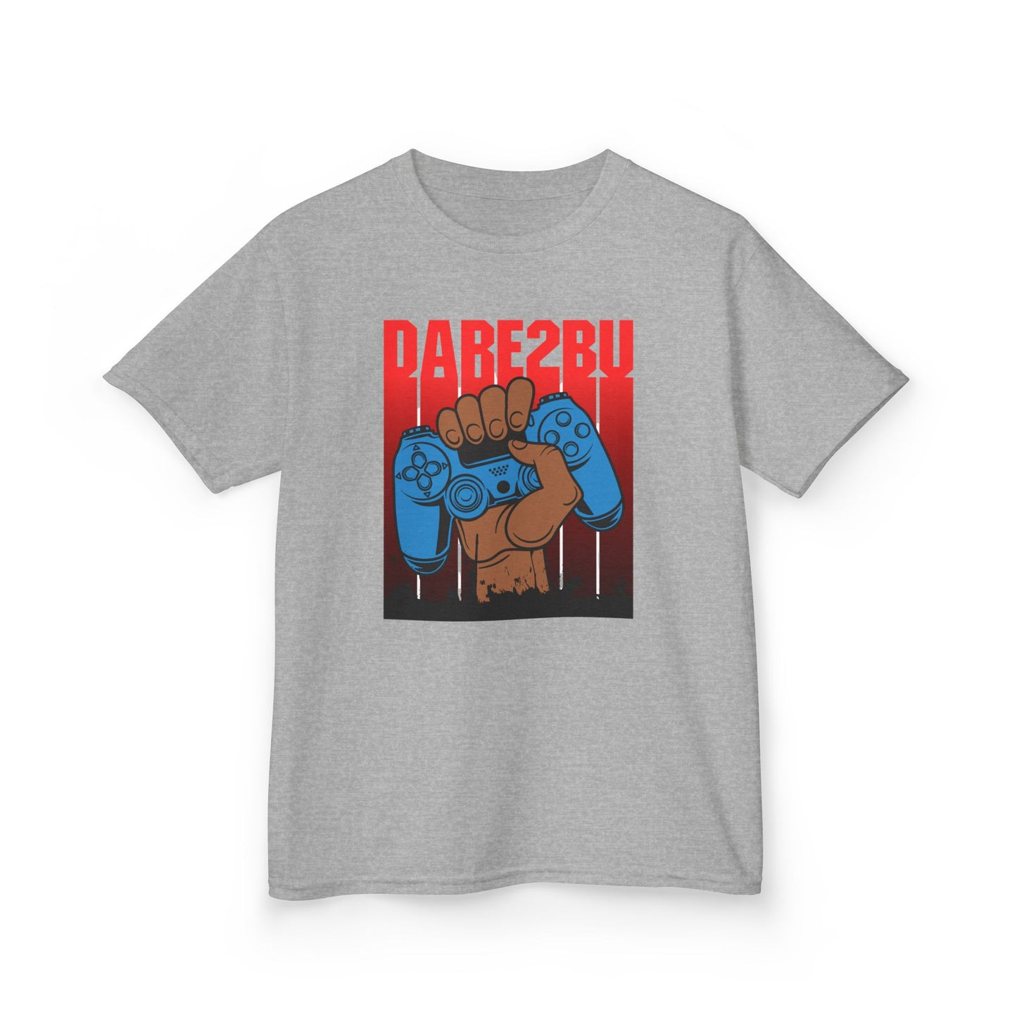 Kids Tee — "Game2Be" Fist with Blue Controllers Graphic