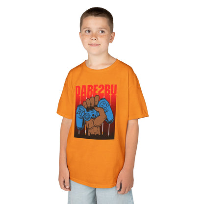 Kids Tee — "Game2Be" Fist with Blue Controllers Graphic
