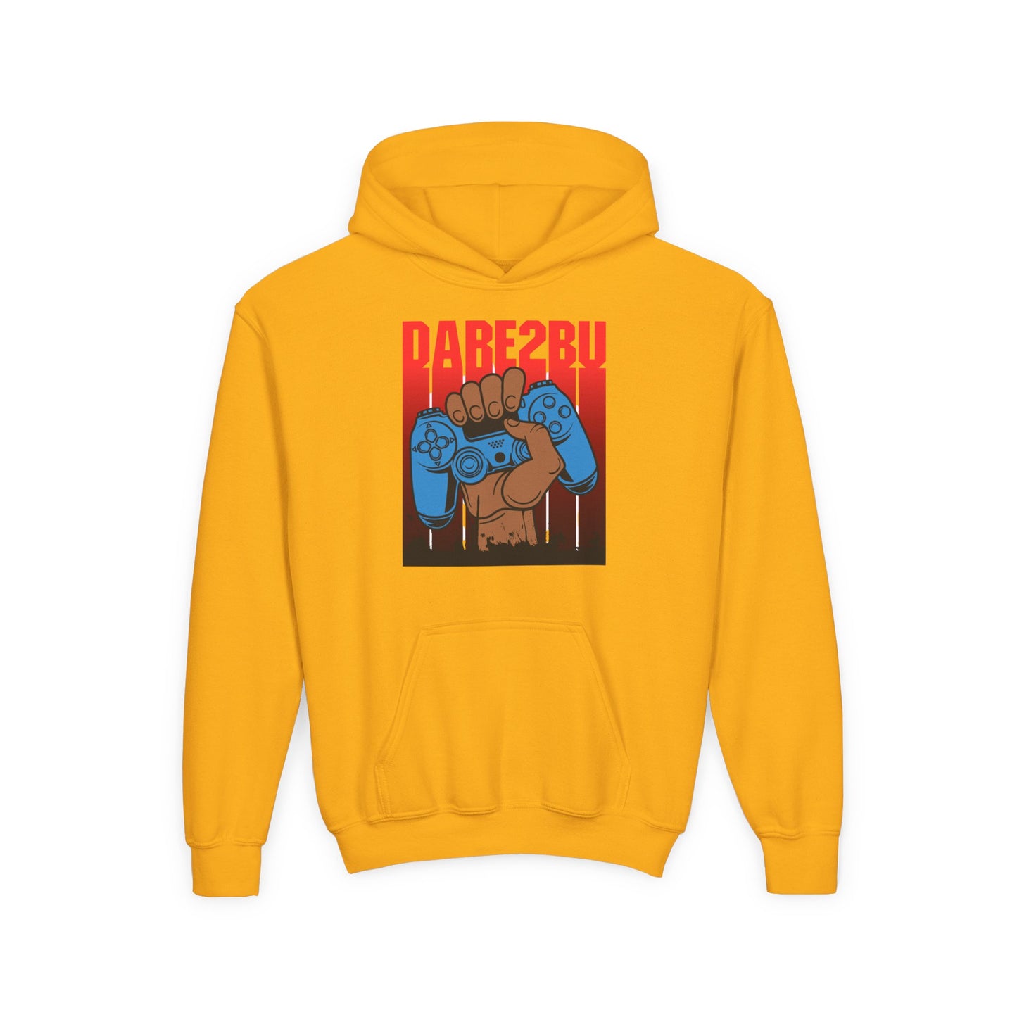Gaming Fist Youth Hoodie – 'DARE2BU' Controller Graphic Sweatshirt