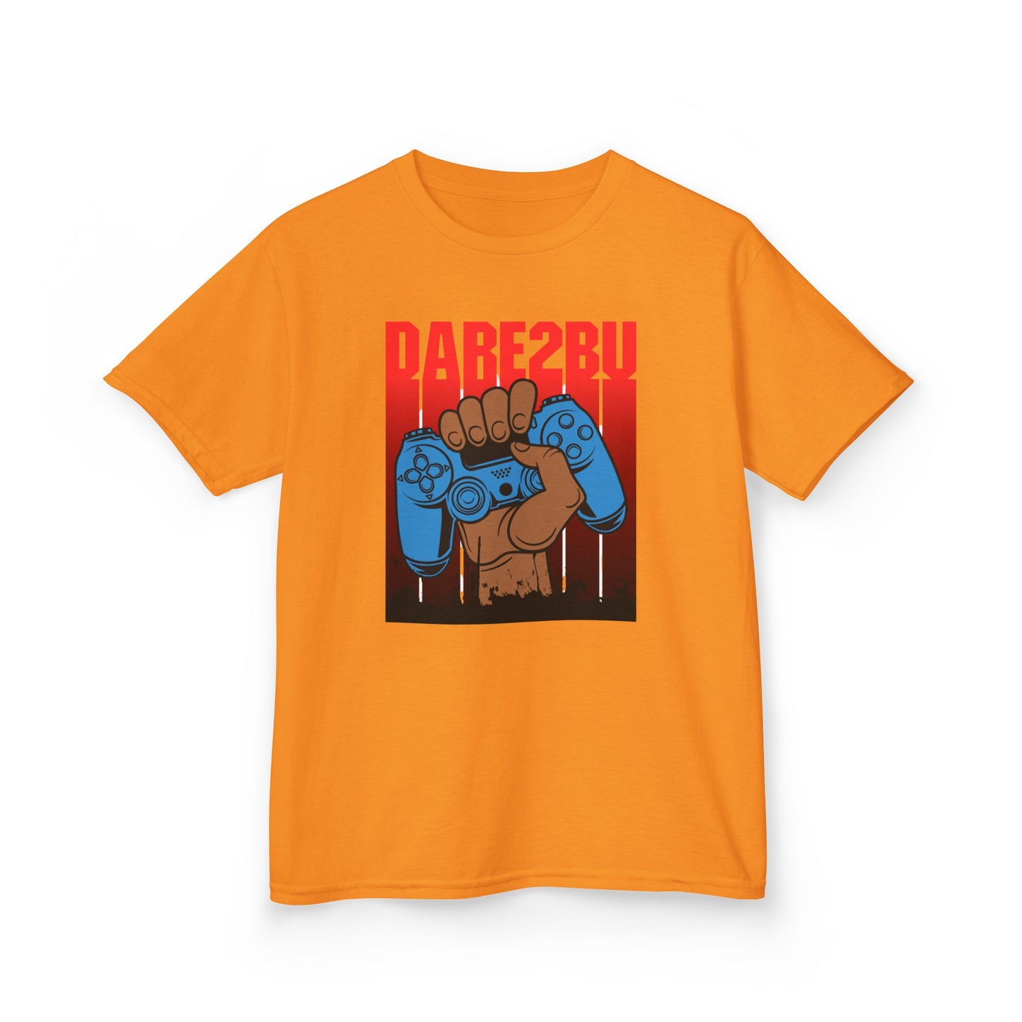 Kids Tee — "Game2Be" Fist with Blue Controllers Graphic