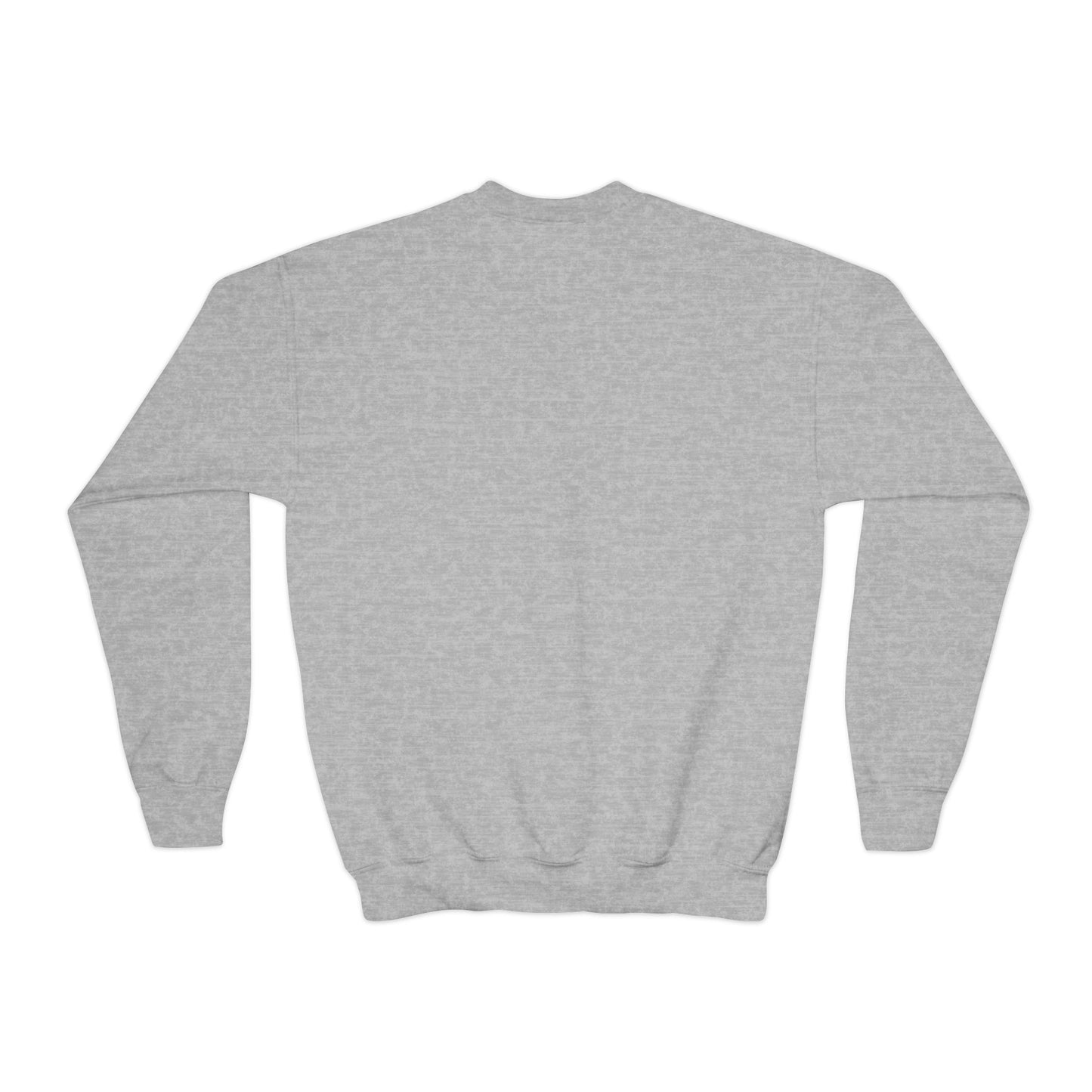 Youth Crewneck Sweatshirt - "Follow Your Dreams" Smiley Basketball Graphic