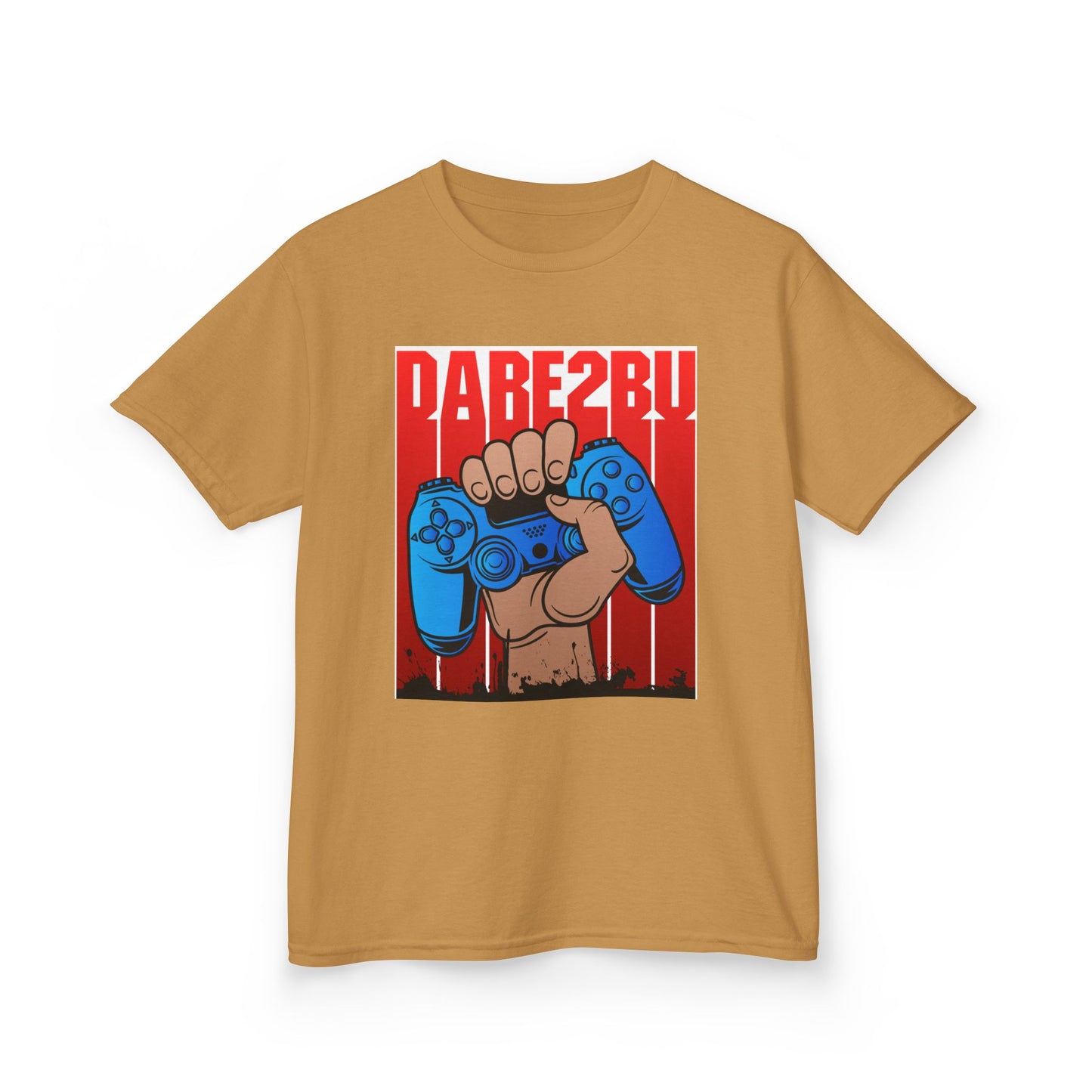 Kids Tee — "Game2Be" Fist with Blue Controllers Graphic