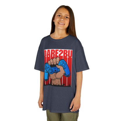 Kids Tee — "Game2Be" Fist with Blue Controllers Graphic