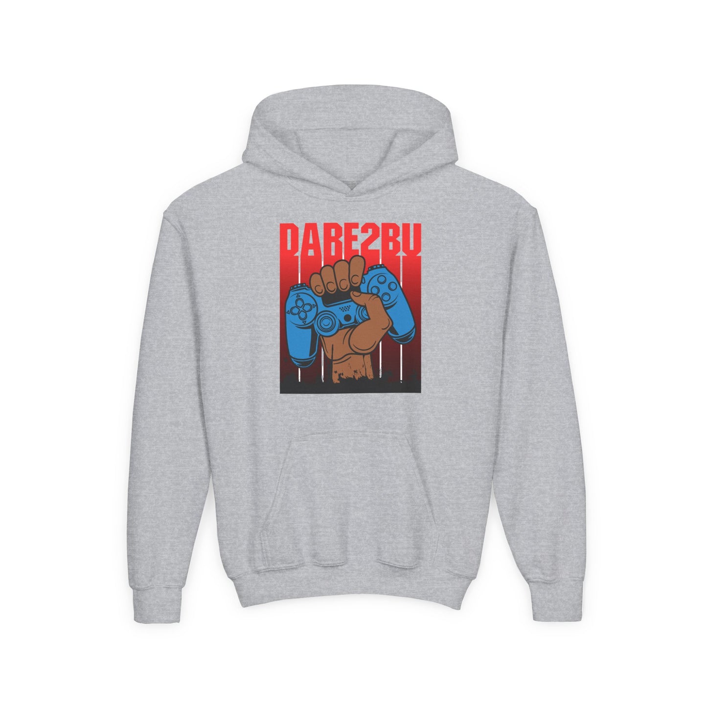 Gaming Fist Youth Hoodie – 'DARE2BU' Controller Graphic Sweatshirt