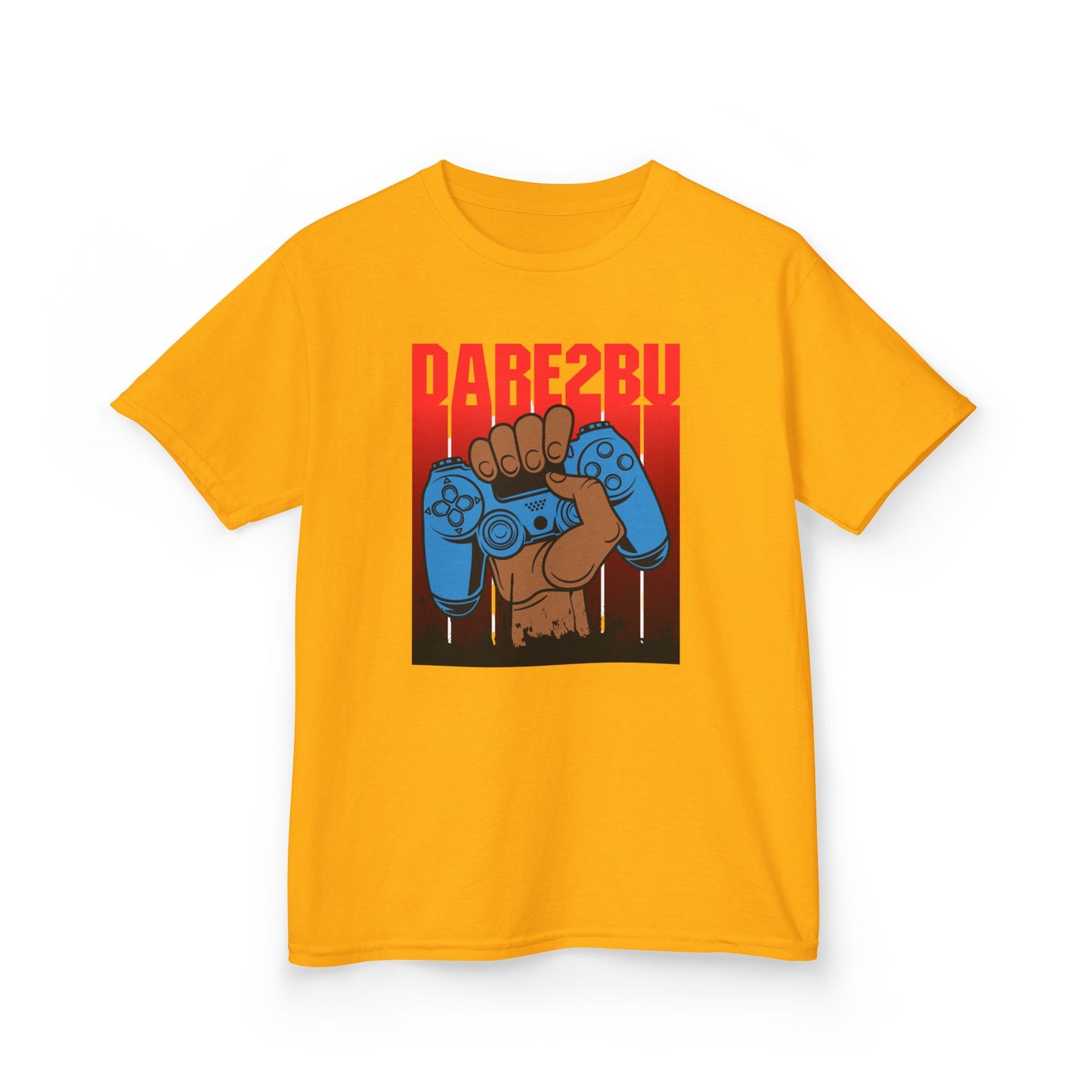 Kids Tee — "Game2Be" Fist with Blue Controllers Graphic