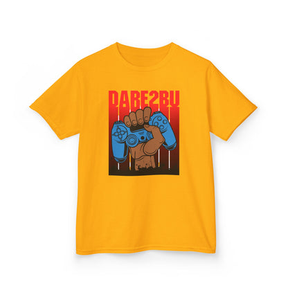 Kids Tee — "Game2Be" Fist with Blue Controllers Graphic