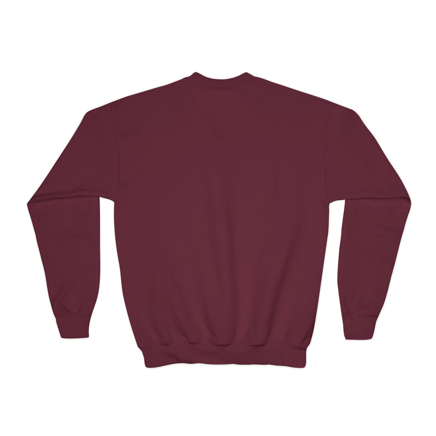 Youth Crewneck Sweatshirt - "Follow Your Dreams" Smiley Basketball Graphic