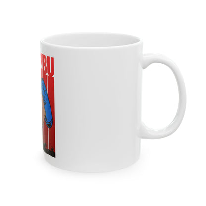Gamer Controller Ceramic Mug — 'DABE2BU' Retro Gaming Coffee Cup
