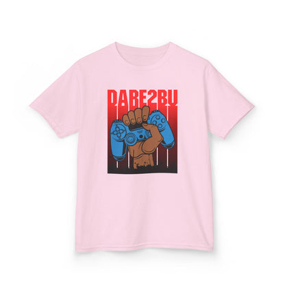 Kids Tee — "Game2Be" Fist with Blue Controllers Graphic