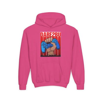 Gaming Fist Youth Hoodie – 'DARE2BU' Controller Graphic Sweatshirt