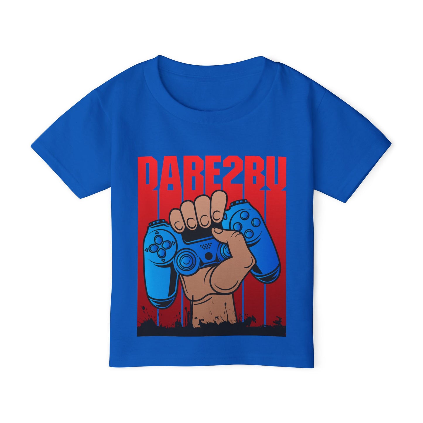Toddler T-Shirt — Raised Gamer Controller Graphic (Playful Kids Video Game Tee)
