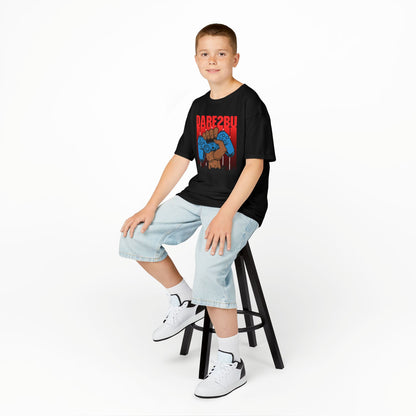 Kids Tee — "Game2Be" Fist with Blue Controllers Graphic