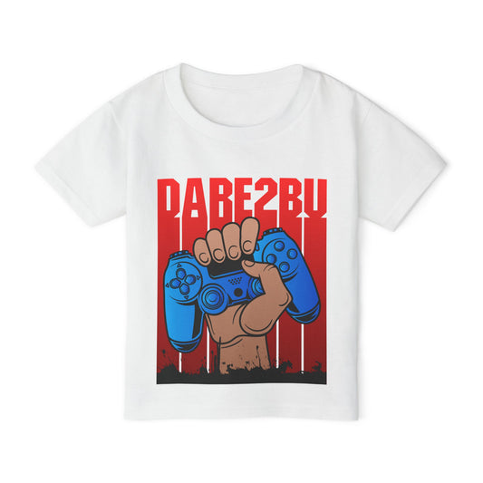 Toddler T-Shirt — Raised Gamer Controller Graphic (Playful Kids Video Game Tee)