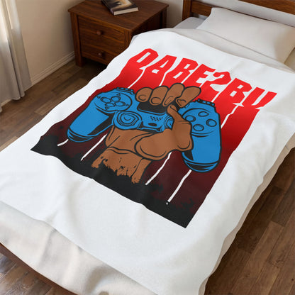 Velveteen Plush Blanket — "Dab2Buy" Gamer Controller Graphic Throw