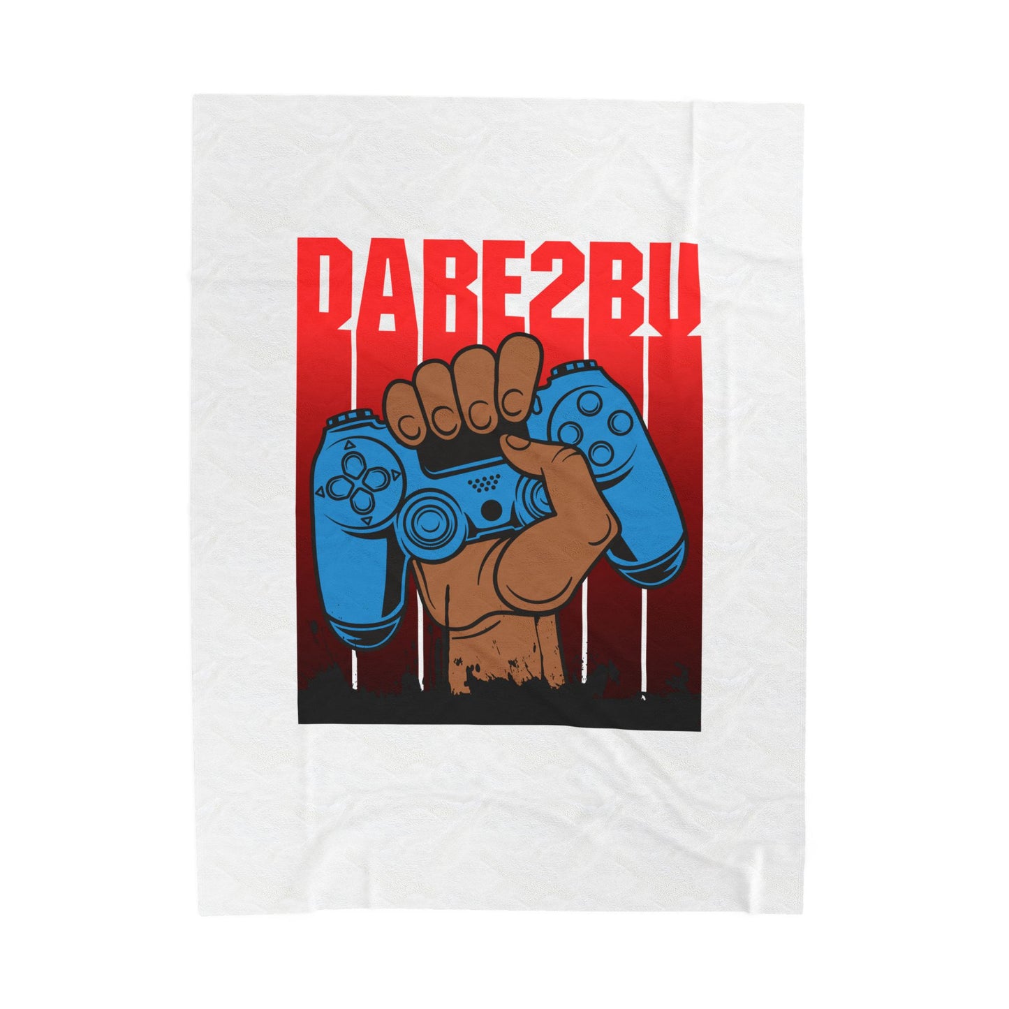 Velveteen Plush Blanket — "Dab2Buy" Gamer Controller Graphic Throw