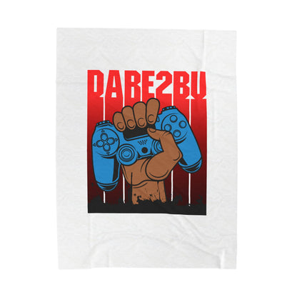 Velveteen Plush Blanket — "Dab2Buy" Gamer Controller Graphic Throw