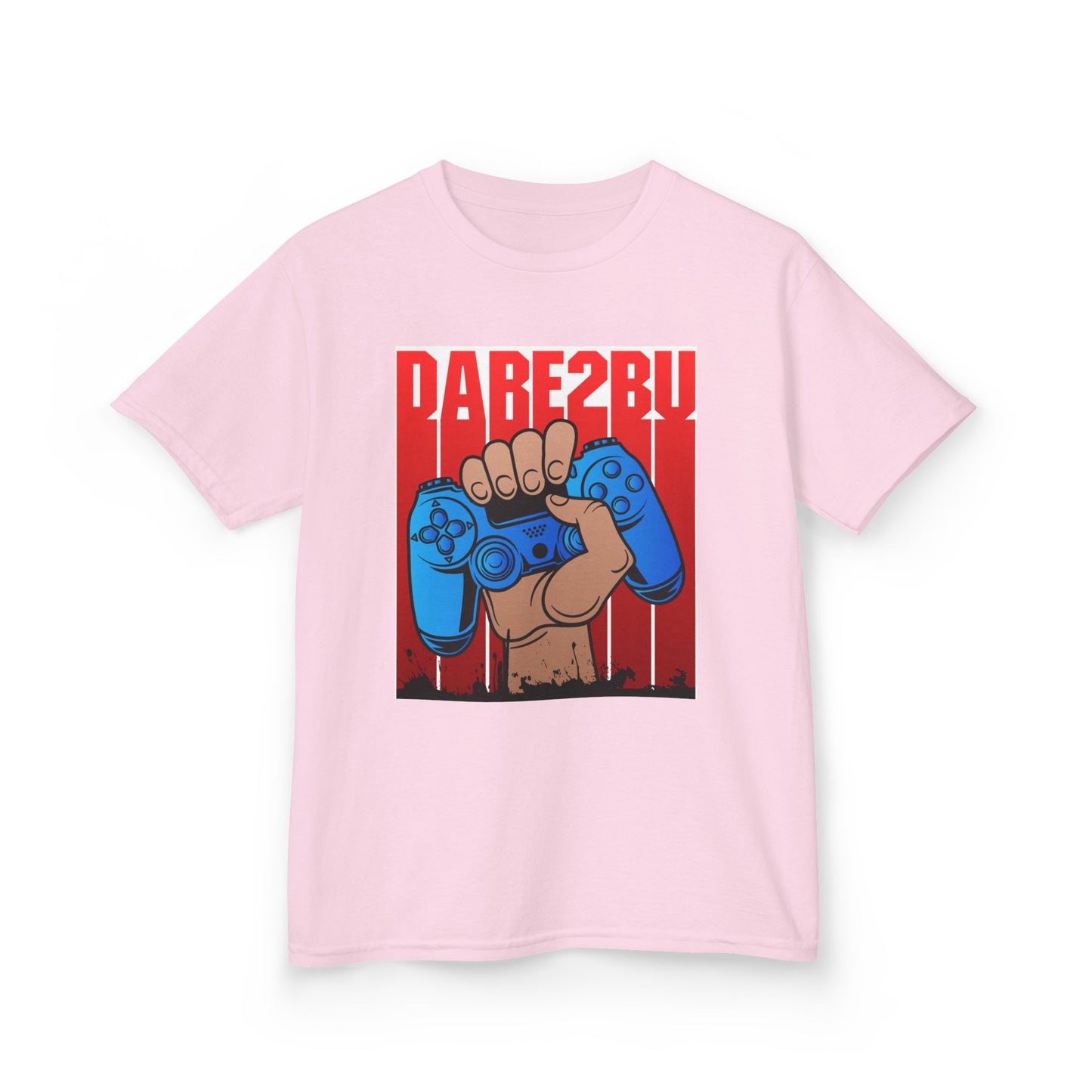 Kids Tee — "Game2Be" Fist with Blue Controllers Graphic