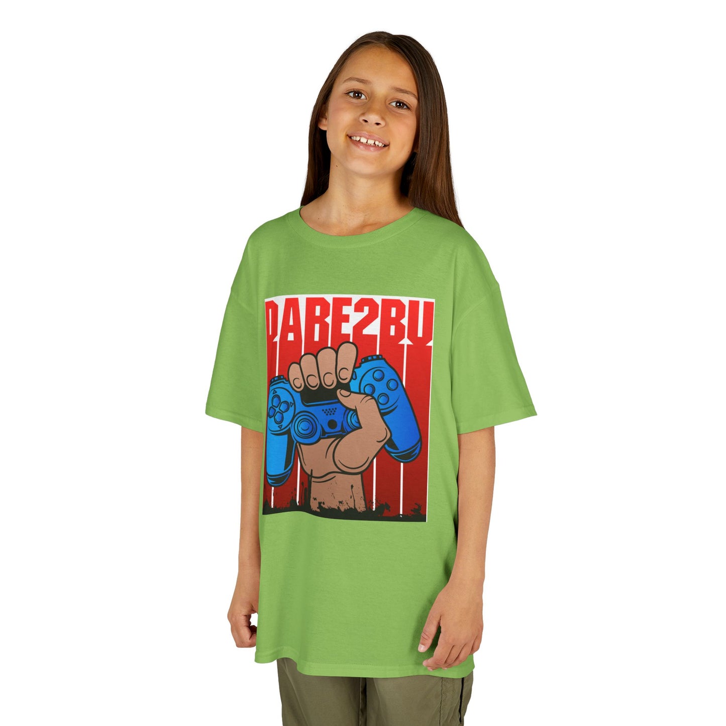 Kids Tee — "Game2Be" Fist with Blue Controllers Graphic