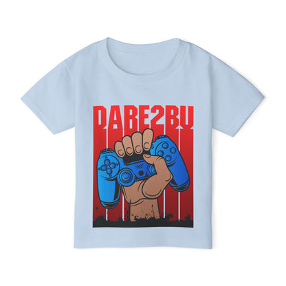 Toddler T-Shirt — Raised Gamer Controller Graphic (Playful Kids Video Game Tee)