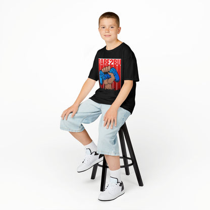 Kids Tee — "Game2Be" Fist with Blue Controllers Graphic