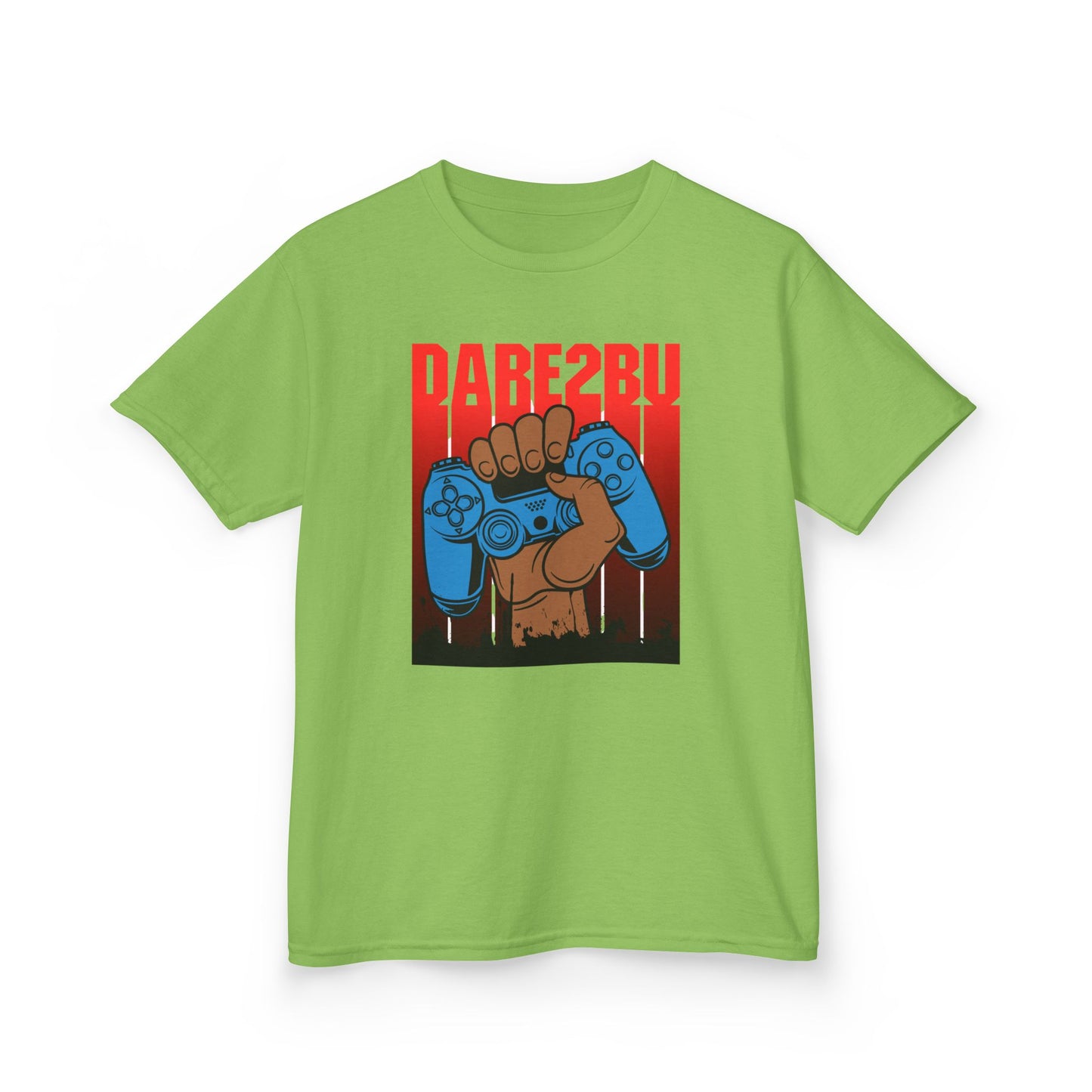 Kids Tee — "Game2Be" Fist with Blue Controllers Graphic