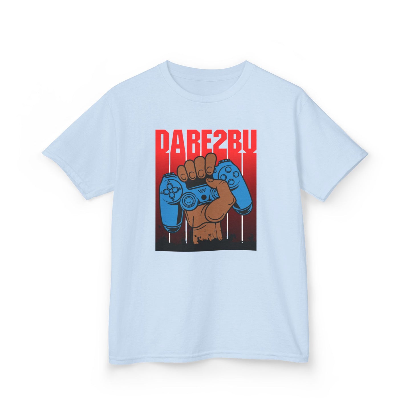 Kids Tee — "Game2Be" Fist with Blue Controllers Graphic
