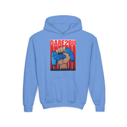 Gaming Fist Youth Hoodie – 'DARE2BU' Controller Graphic Sweatshirt