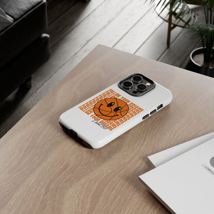 Phone Case - 'Follow Your Dreams' Smiley Basketball Design