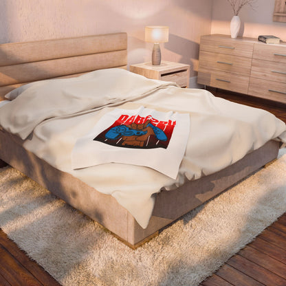 Velveteen Plush Blanket — "Dab2Buy" Gamer Controller Graphic Throw