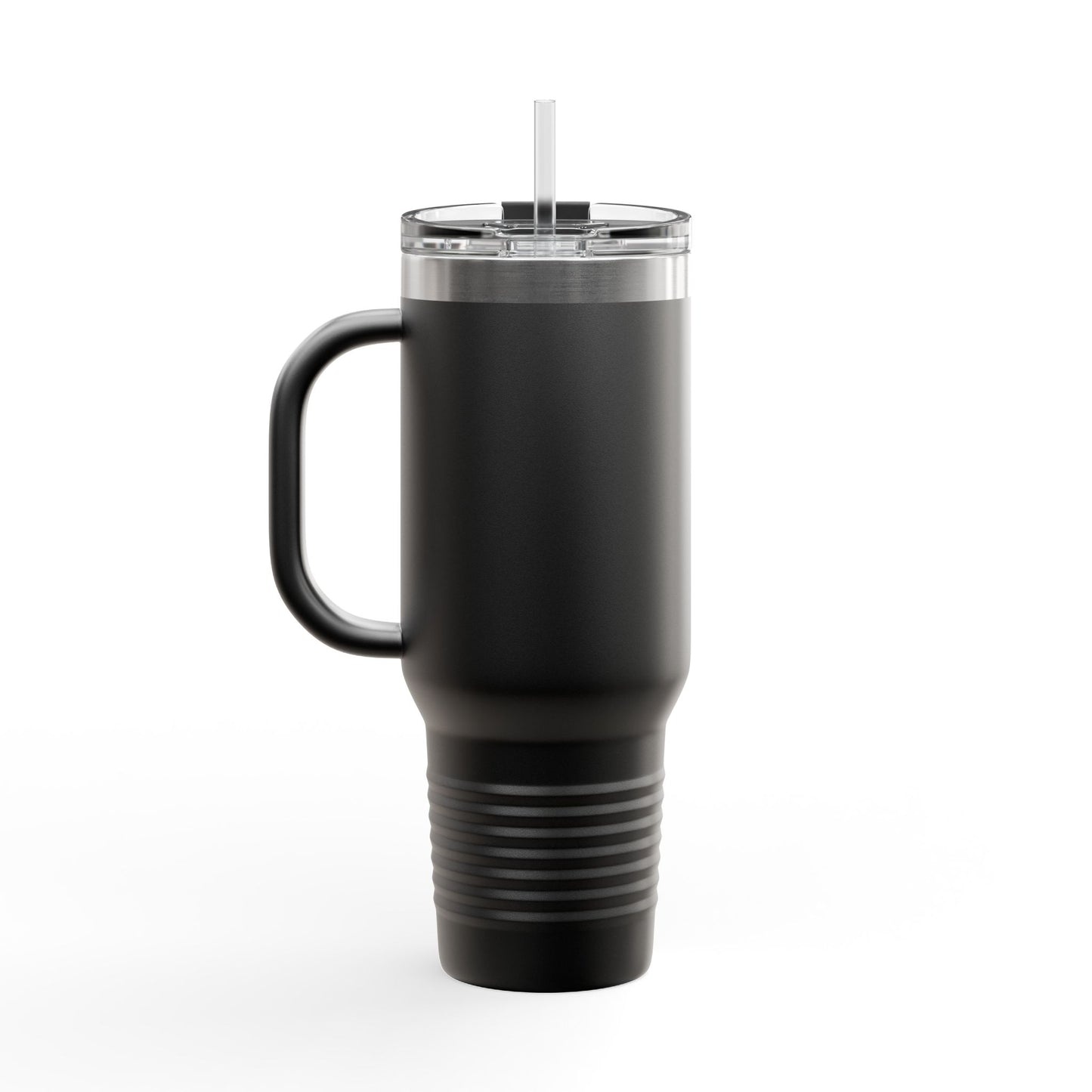 40oz Insulated Travel Mug — Rainbow "DARE2BU" Text Design
